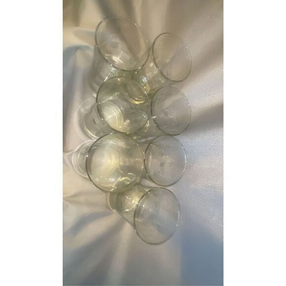 Set Of 7 Vintage Retro 10‎ Oz Etched Glassses - Picture 3 of 6